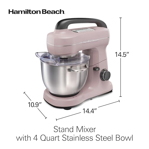 4 Qt Electric Stand Mixer With 7 Speeds (Pink / 4 Quarts)