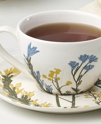 898386 Wildflowers Tea Cup & Saucer (Tea Cup & Saucer Set)