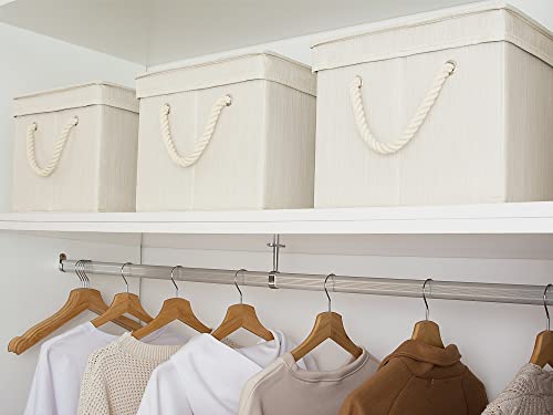 Storage Bins with Lids (Slub White / Jumbo)