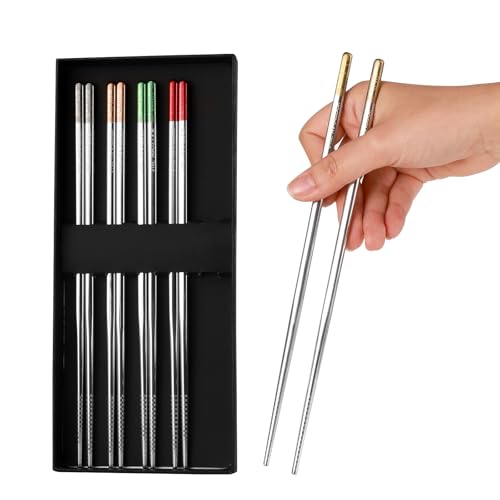Metal Chopsticks (316L Stainless Steel Reusable Chopsticks)
