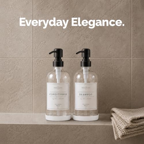 Clear Glass Soap Dispenser (Clear Bottle / Round Oil Rubbed Bronze Pump)