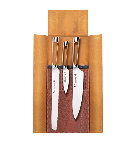 N1 Series 4 Piece Leather Roll Knife Set