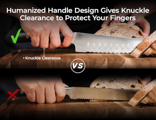 Resharpenable Bread Knife for Homemade Bread (10")