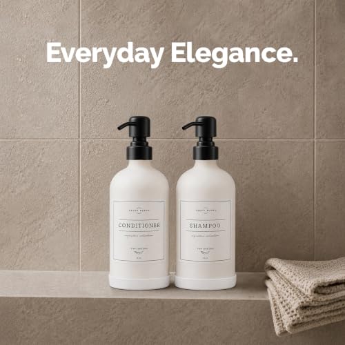 White Glass Soap Dispenser (Matte White Bottle / Matte Black Pump)