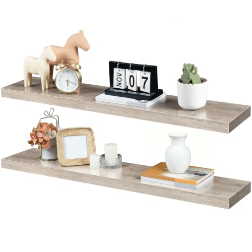 Floating Shelves for Wall (Greige / 39.4 Inches)