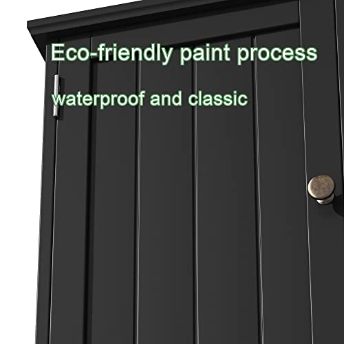 Bathroom Cabinet Wall Mounted 2 (Black / 1 pack)