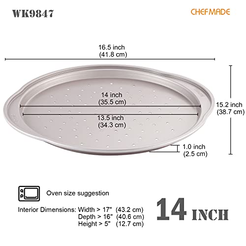 Pizza pan 14 Inch with Holes Non