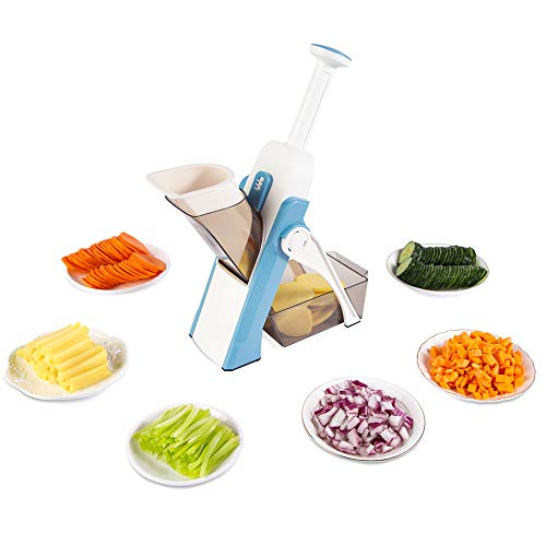Safe Mandoline Slicer (Light Blue)