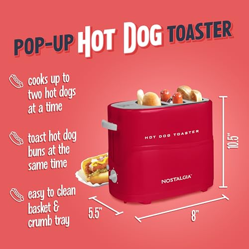 Retro Pop Up Hot Dog Toaster (Red)