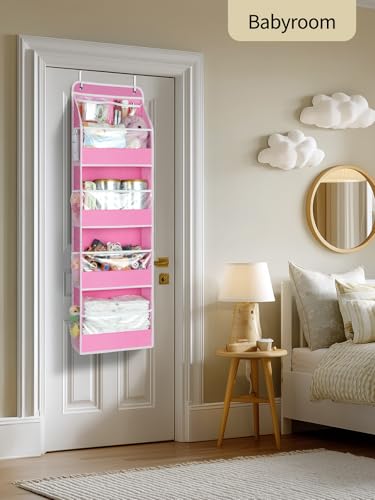 5 Tier Over the Door Organizer (Pink / 5 Tier)