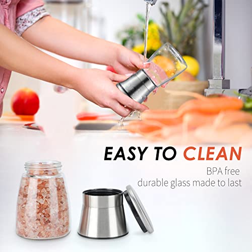 Salt and Pepper Grinder Set (2pcsSliver-1)