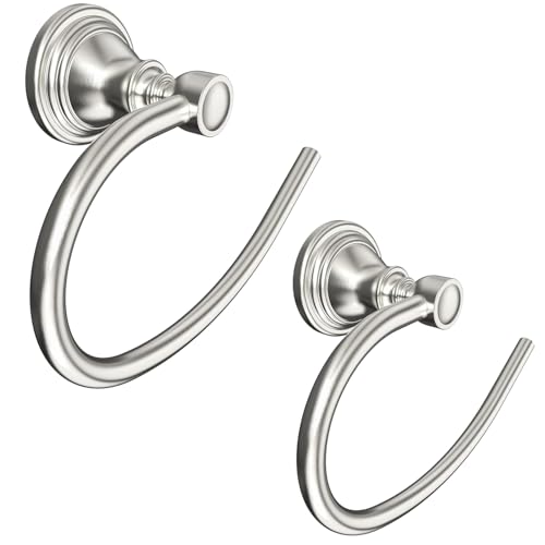 Towel Ring Wall Mounted for Bathroom (Brushed Nickel)