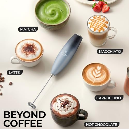 Zulay Powerful Milk Frother for Coffee with Upgraded Titanium Motor (Storm / OG Frother)