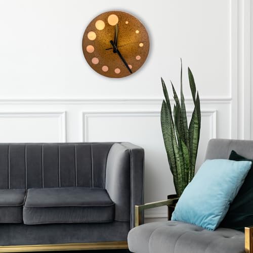 Handmade Pure Copper Wall Clock for Home Decoration (Circles of Time / 11)