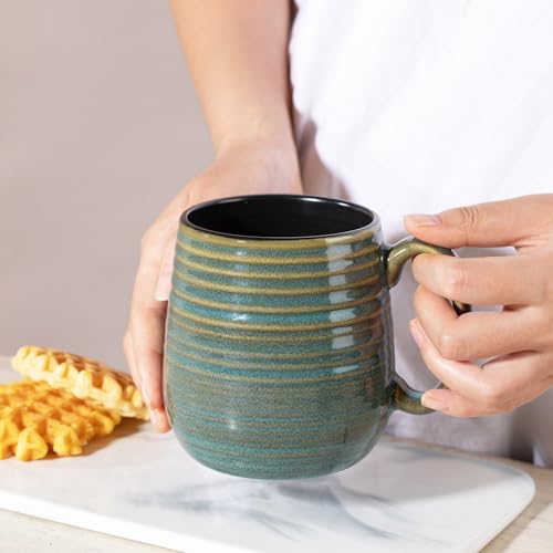 20 oz Large Coffee Mug for Women and Men (Green / 20 oz (2 Count))