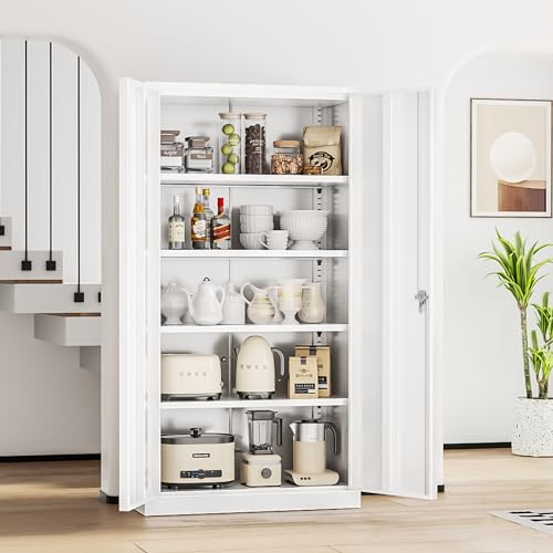 Storage Cabinet (White / 71")