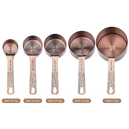 Copper Measuring Cups and Spoons set