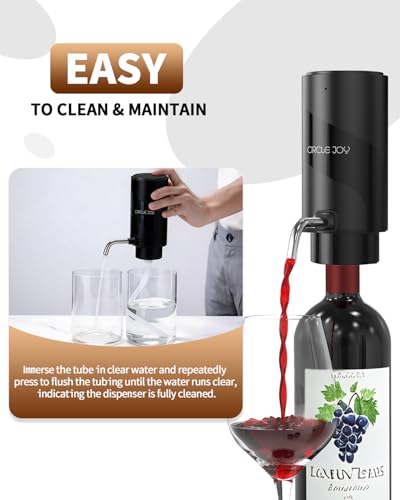 Electric Wine Aerator Pourer (Pure Black / Electric Wine Aerator Set)