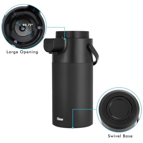 Airpot Coffee Dispenser with Pump (135.3 Ounces / Black)
