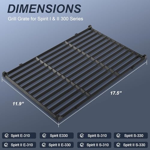 Grill Parts for Weber Spirit E310 (17.5" x 23.8" -7638 7636 69787 Spirit 300)