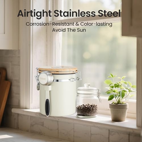 Coffee Canister (Cream / 16 oz)