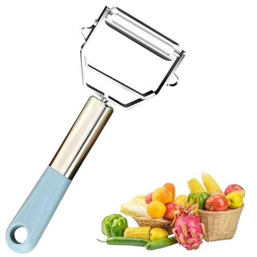 Y Shaped Vegetable Peeler Non (Standard / Silver/Blue-01)