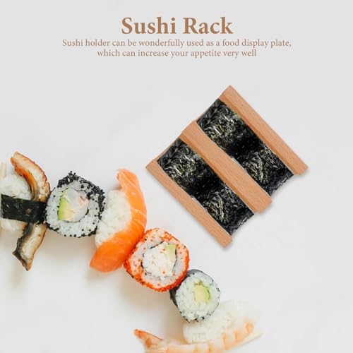 Hand Roll Sushi Holder U Shaped Sushi Stand Taco Rack Serving Plate for Japanese Cuisine Home Kitchen Party 4.52X3.93X1.57In