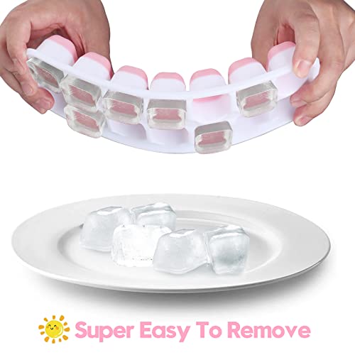 Silicone Ice Cube Tray (Pink)