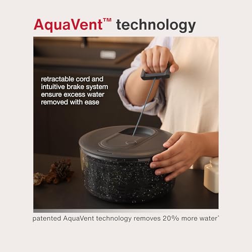 Easy Spin Salad Spinner (Gray / Large)