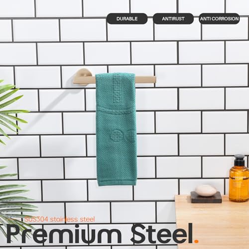 Hand Towel Ring Bathroom Towel Holder Modern Small Bath Towel Bar Wall Mount Champagne Bronze Stainless Steel AN3001CPG (Champagne Bronze)