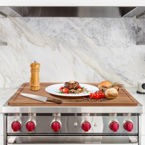 20" XL Extra Large Wood Cutting Boards for Kitchen Acacia Charcuterie Board (20"L x 15"W)