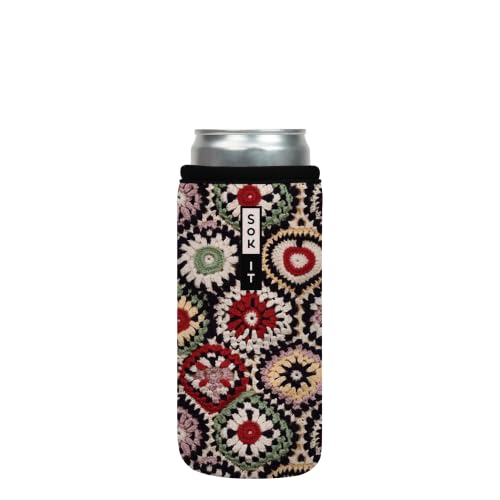 CanSok Sleeve for Beer & Soda Insulated Neoprene Cover (Close Knit / 12oz Slim Can Sleeve)
