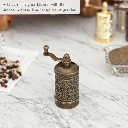 Decorative Handmade Black Pepper Grinder (Antique)