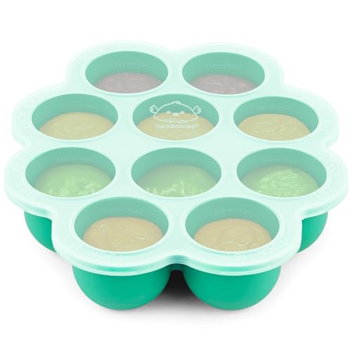 Silicone Food Freezer Trays with Lid (Alpine Green)