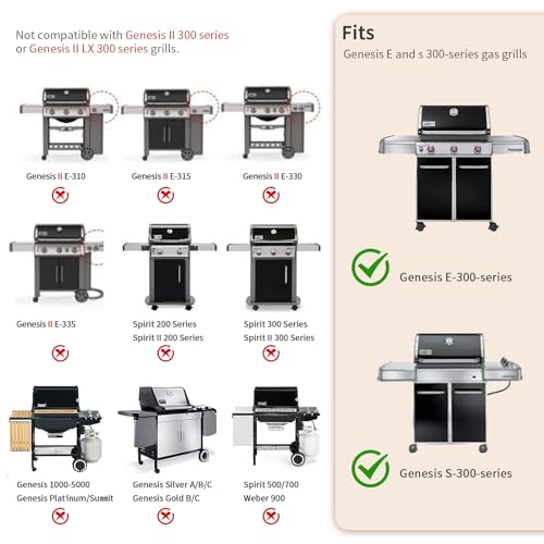 19.5" x 25.8'' Stainless Steel Cooking Grill Grates for Weber (19.5''D x 25.5''W)