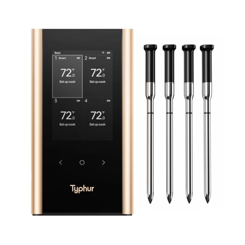 Sync Gold Wireless WiFi Meat Thermometer (4 Probes)