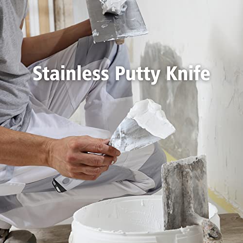 3Pack 3" 5" 6" Stainless Putty Knife & Paint Scraper (3"5"6" Putty Knife)