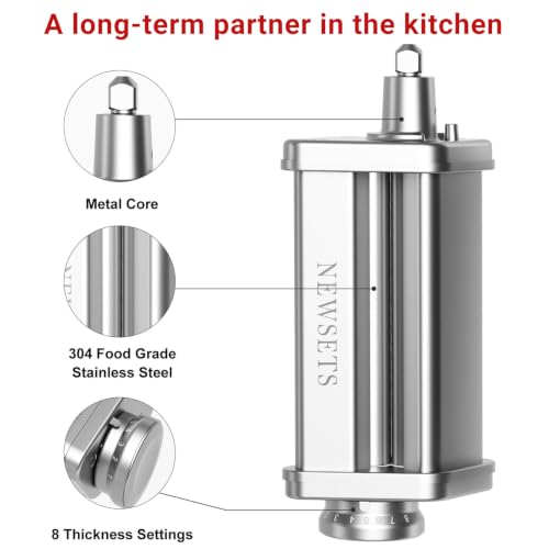 Pasta Maker Attachments for All KitchenAid Stand Mixers (3 PCS Pasta Maker Attachments)