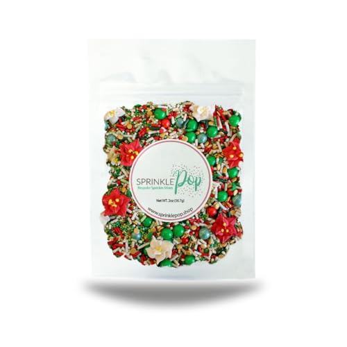 Vintage Christmas Sprinkle Mix (Green, White, Red)