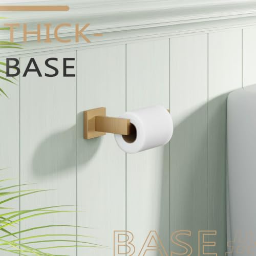 Toilet Paper Holders Wall Mounted Toilet Roll Holder for Bathrooms Hardware Washroom (Champagne Bronze / Without Shelf(1 Pack))