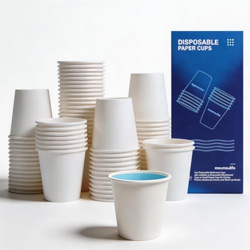 Disposable Paper Coffee Cups 3 oz 300 Count (White - 3 oz)