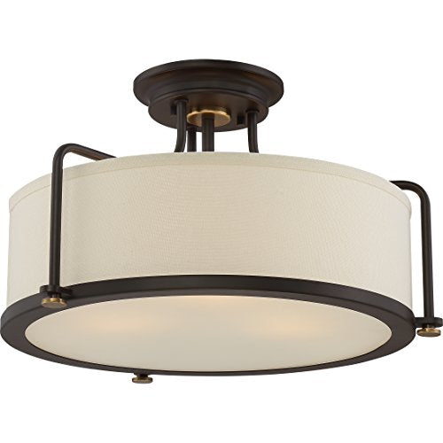 Rigel Semi Flush Mount Ceiling Light Fixture (Western Bronze)