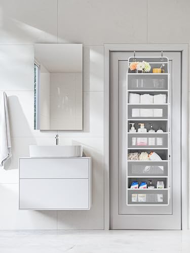 Over the Door Organizer for Bedroom (Grey / 1 Pack (Standard))