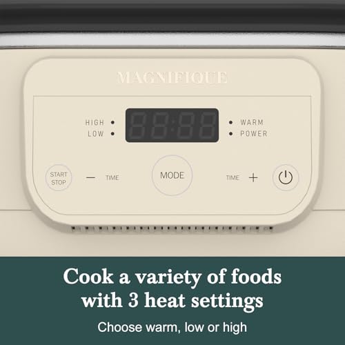 6 Quart Programmable Slow Cooker Removable Healthy Nonstick Pot