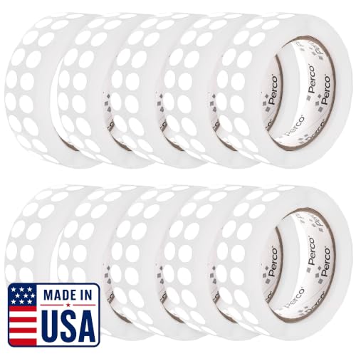White Perforated Round Circle Dot Sticker 1 (White / 0.5 Inch)