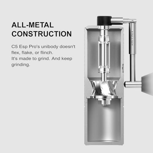 C5 ESP Pro Manual Coffee Grinder with S2C (Black / Chestnut C5 ESP)
