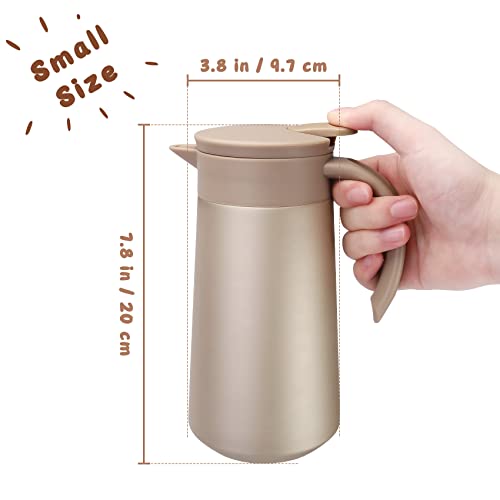 28oz Small Coffee Carafe Insulated Coffee Pot (Golden)