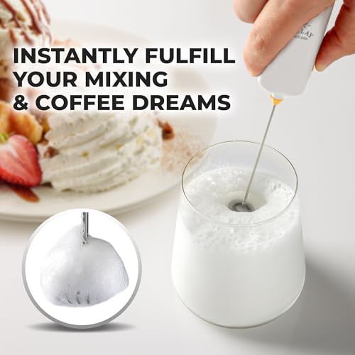 Mini & Mighty Milk Frother Wand (Brilliant White Gold / Mini Frother)