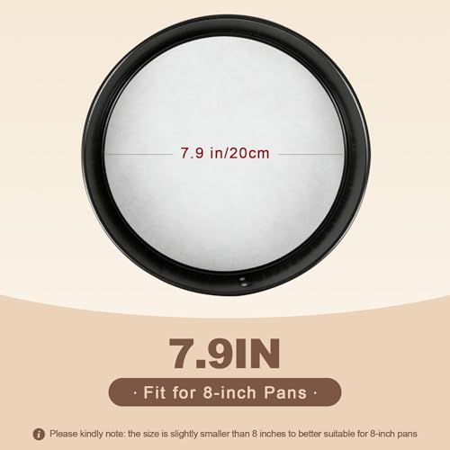 200 Pcs 8" Round Parchment Paper (White / 8" Round -200 Pack)