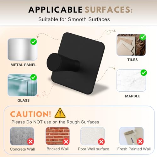 Adhesive Hooks for Hanging (4 Count)